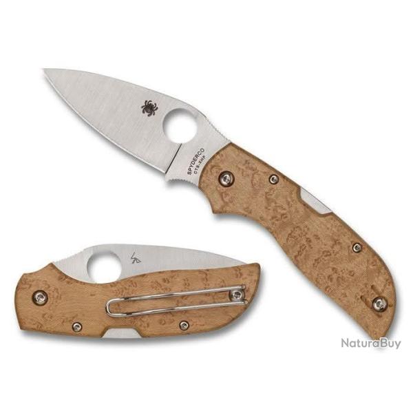 Spyderco C152WDP Chaparral Manche en bois d'�rable