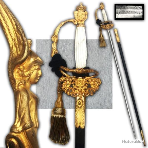 TRES RARE �P�E BELGE '' AUGUSTE FONSON '' OFF. SUP�RIEUR ADMINISTRATION FORETS ET EAUX XIX ORIGINAL