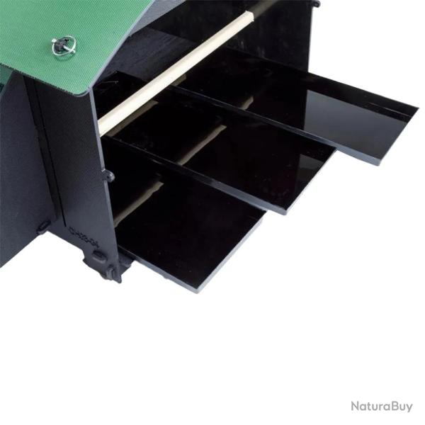 Bac � d�jection rectangulaire - lot de 3 pour poulailler plastique recycl� 8 � 15 poules