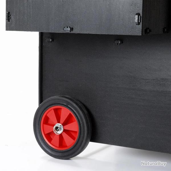 Roulettes pour poulailler surlev 8  15 poules plastique recycl