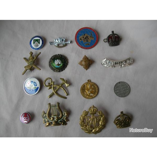 WW1/2/POSTWAR M�DAILLES BROCHES PIN'S CIVILS/MILITAIRES DIVERS PAYS ET �POQUES 1 AU CHOIX  LOT 2