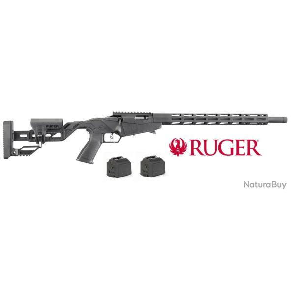 Ruger Pr�cision Rimfire 22LR noire carabine 22 lr 2 chargeurs inclus