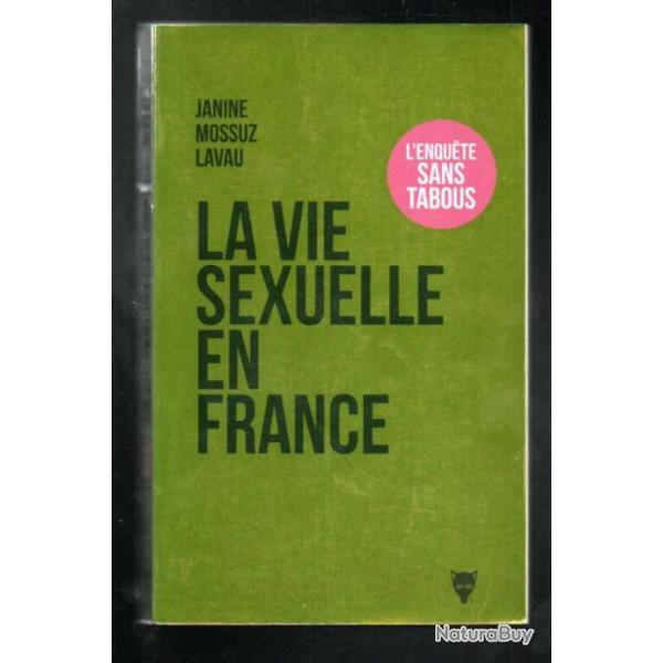 la vie sexuelle en france de janine mossuz lavau