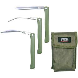 Kit de couverts pliants Fosco Chow Kit Folding 3 pi&egrave;ces vert