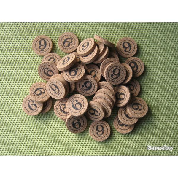 Rondelles  li�ge  cal  12  num�rot�es  2  faces  No  9