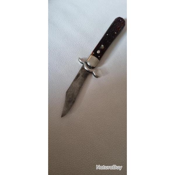 Couteau ancien automatique Presto Schrade Ann�es 30/40 en tr�s bon �tat