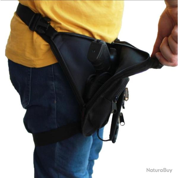 Sac de transport d'armes � feu triangulaire � bandouli�re et � la taille