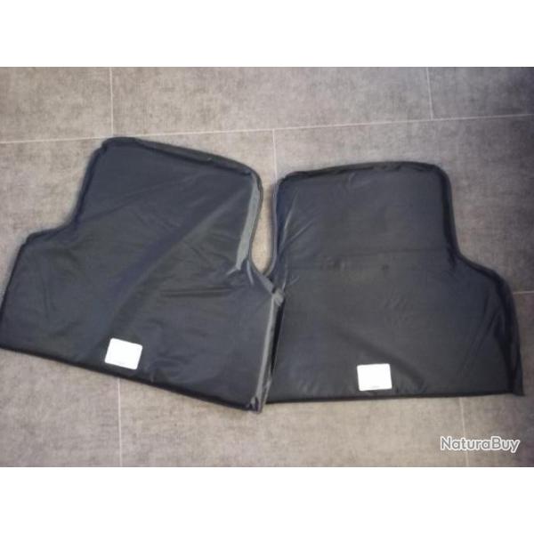Paire de Plaques balistique Souple NIJ3A  47x40x18mm