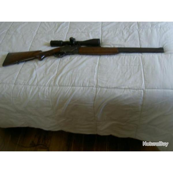 Vends carabine mixte BRNO modle ZH 308 Calibre 12/70  7 x65r avec lunette monte Prostaff 2.5x10x50