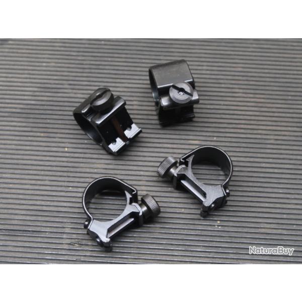 Paire de colliers Weaver bas 22 mm REF 24/2025