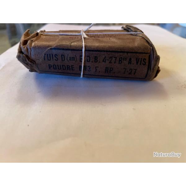 8 cartouches Lebel, MLE 1886, �tui d'origine