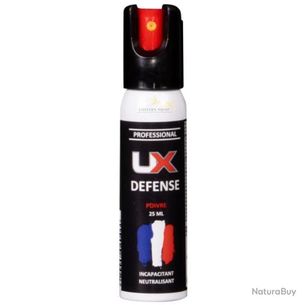 Bombe lacrymog�ne GEL POIVRE OC 25ml 1/4 de tour (fabriqu� en France)