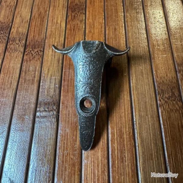 QUEUE DE CULASSE GRAV�E DE FUSIL A PERCUSSION �-