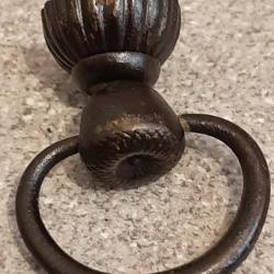 Crochet pour casque ou armure de samourai authentique et d'origine. Pi&egrave;ce tr&egrave;s rare.