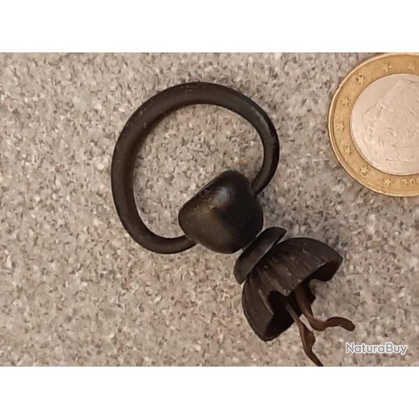 Crochet pour casque ou armure de samourai authentique et d'origine. Pi�ce tr�s rare.