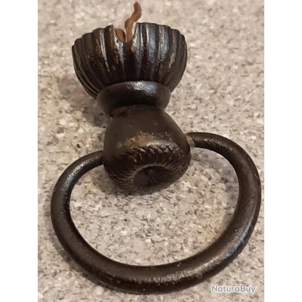 Crochet pour casque ou armure de samourai authentique et d'origine. Pi�ce tr�s rare.