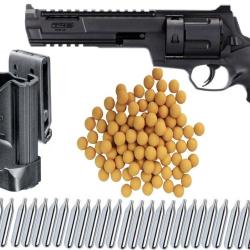 Umarex T4E TR 68 RAM Revolver de d&eacute;fense &agrave; domicile cal.68 + 500 billes de peinture Magfed + 1 x &eacute;tu