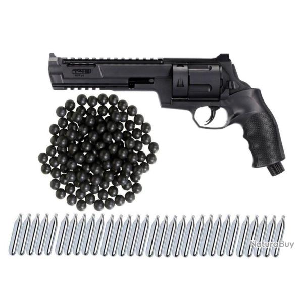 Umarex T4E TR 68 Revolver de d�fense � domicile RAM cal.68 + 100 balles en caoutchouc + 30 capsules 