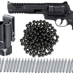 Umarex T4E TR 68 Revolver de d&eacute;fense &agrave; domicile RAM cal.68 + 100 balles en caoutchouc + 30 capsules 
