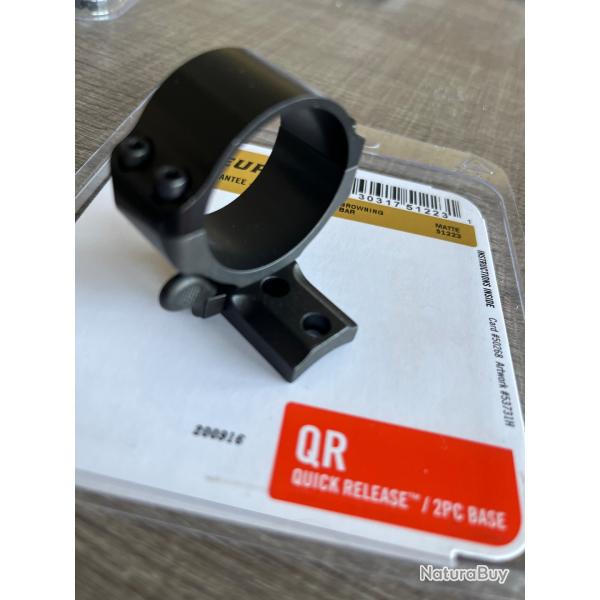 Montage Leupold Quick release pour browning Bar et collier AIMPOINT QR de 34mm pour H34S et H34L