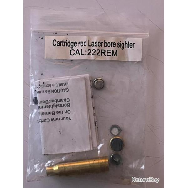 cartridge red laser bore sighter .222 Remington