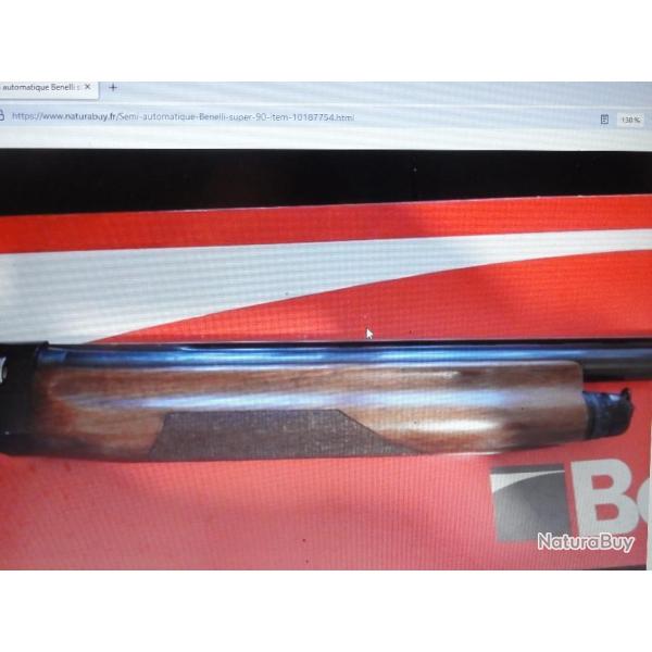 VDS SEMI AUTOMATIQUE BENELLI SUPER 90 12/76 /  4 CHOKEs - lisse -1/4  - 3/4 et/ FULLde 5cm