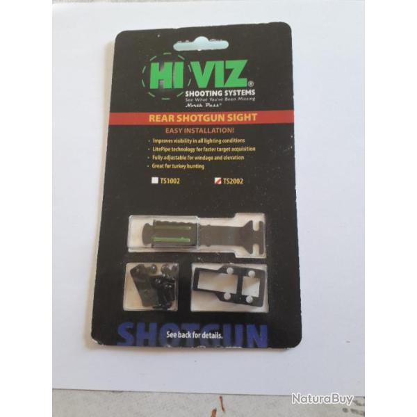 HI VIZ  SHOOTING SYSTEMS   REAR SHOTGUN SIGHT (Syst�me de tir vue arri�re pour fusil)