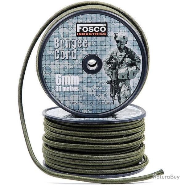 Cordelette �lastique Fosco Bungee Cord 6 mm (au m�tre)