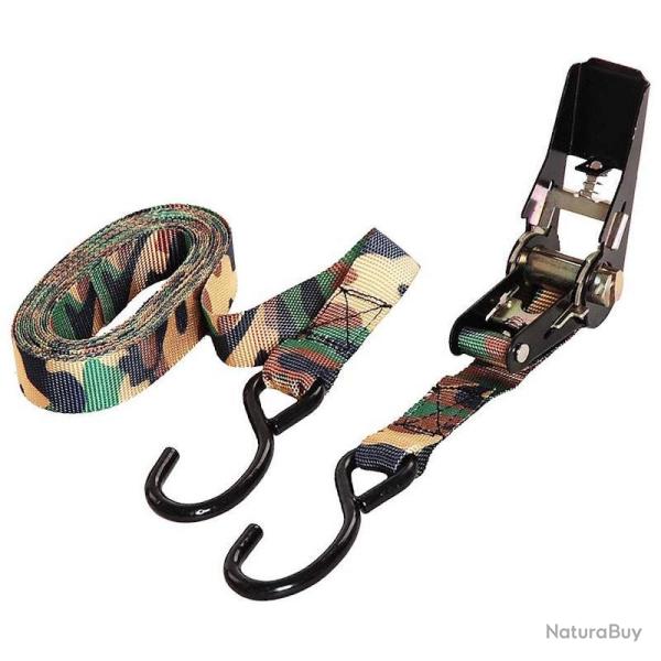 Sangle d'arrimage � cliquet Fosco Ratchet Strap camouflage 4,5 m