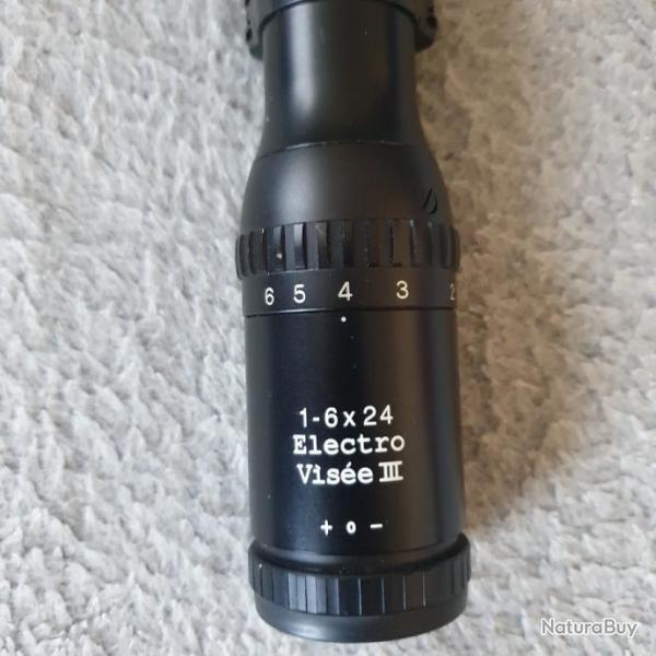 Lunette 1-6�24Electro Vis�e 3Montage 1/4 de tours