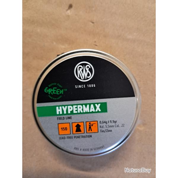 150  RWS  HYPERMAX 5,5mm 0,64g