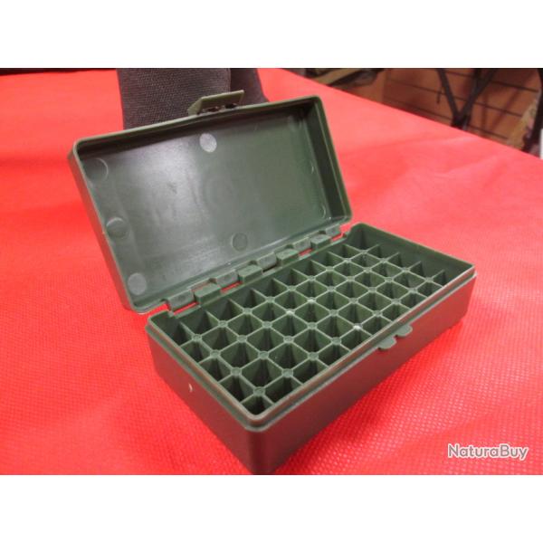 lot de 2 boites plastique pour 50 cartouches 9mm/380 ACP