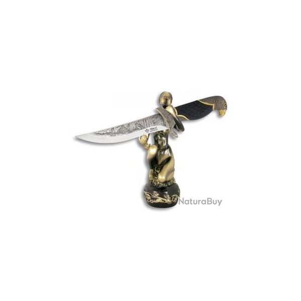 Couteau fantaisie  tte d'aigle sur support femme