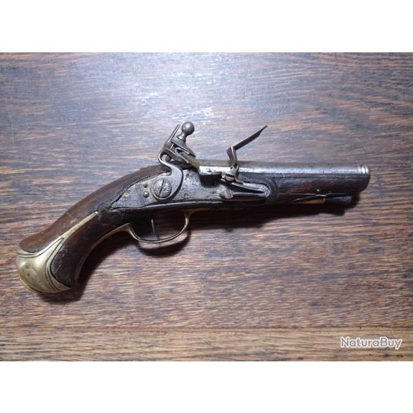 Petit pistolet de poche ou de voyage � silex - �poque milieu 18e - EM