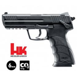 PISTOLET HECKLER & KOCH HK45 Noir - Culasse fixe - 6 mm BB - CO&sup2; Arme seule