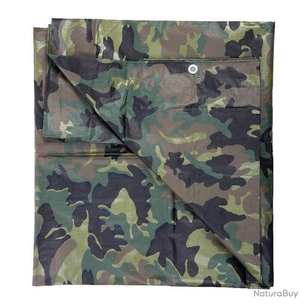 B�che imperm�able 101 Inc Tarpaulin camouflage 4x5m