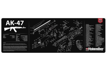 Tapis de nettoyage neoprene AK 47 TEKMAT, matériel de chasse | Drome