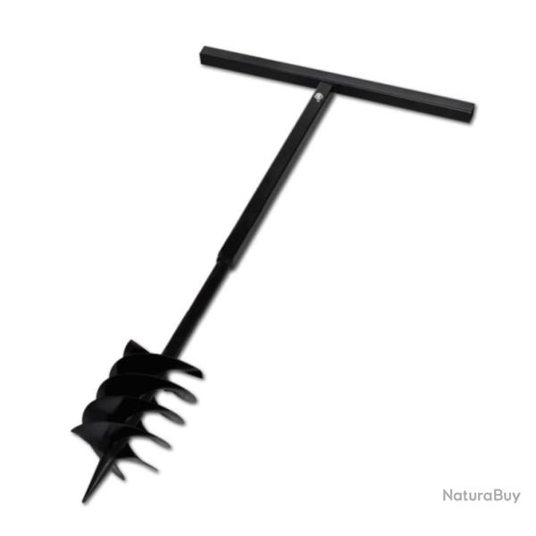 Tari�re de Sol Manuelle avec M�che 180 mm - Acier Noir