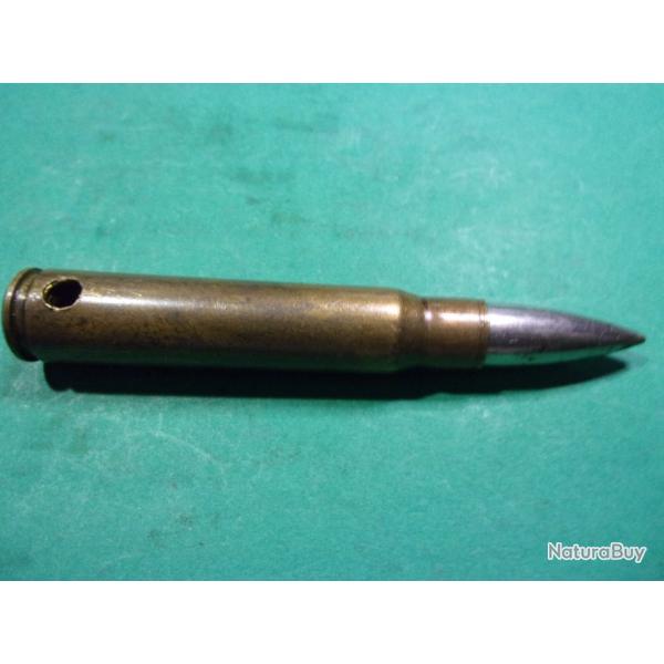 1 Munition en 7,92x57 1936 (Z VI 1936) �tui laiton balle blind�e nickel�e neutralis�e