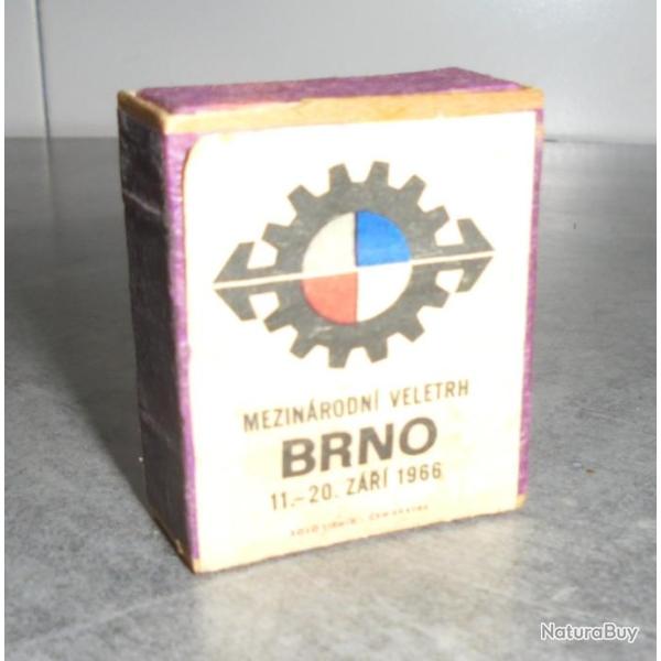 PHILUMENIE RARE ANCIENNE BOITE D'ALLUMETTES BRNO 1966 TCHECOSLOVAQUIE