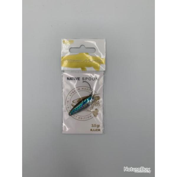Cuill�re ondulante Illex Native spoon 3,5 gr bleu