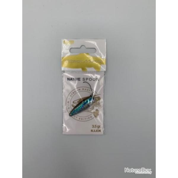 Cuill�re ondulante Illex Native spoon 3,5 gr bleu