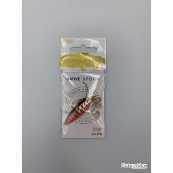 Cuill�re ondulante Illex Native spoon 2,5 gr rouge