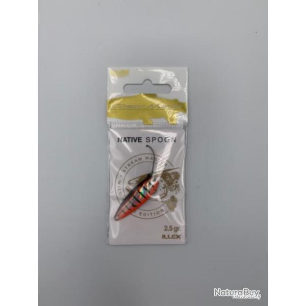Cuill�re ondulante Illex Native spoon 2,5 gr rouge