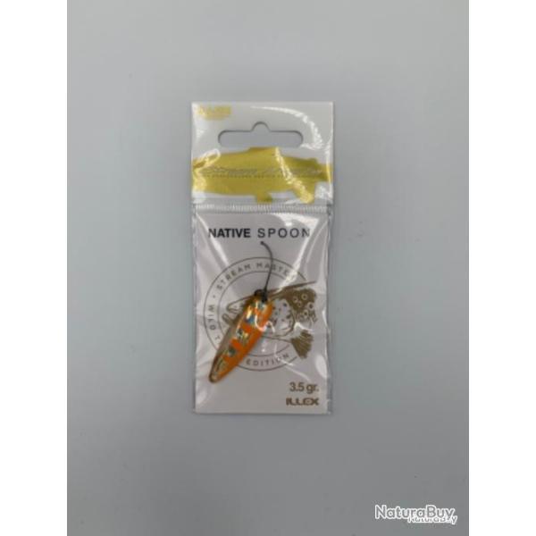 Cuill�re ondulante Illex Native spoon 3,5 gr orange