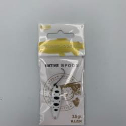 Cuill&egrave;re ondulante Illex Native spoon 3,5 gr blanc