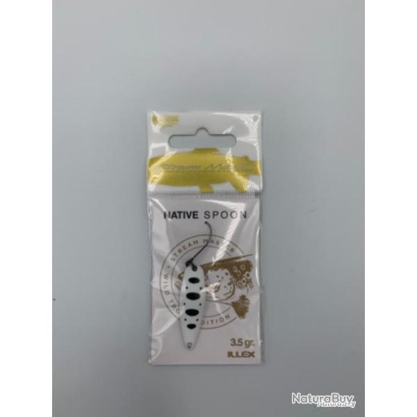Cuill�re ondulante Illex Native spoon 3,5 gr blanc