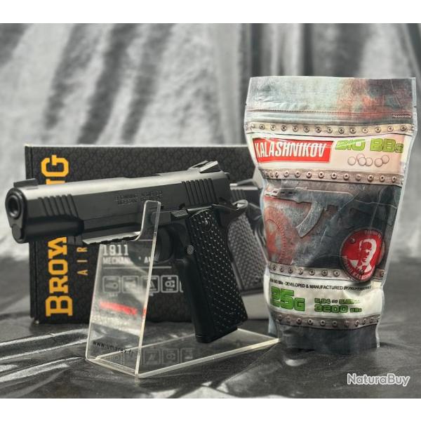 Pack pr�t a tirer PISTOLET BROWNING 1911 HME BBS 6MM SPRING