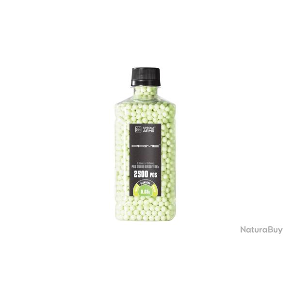 BILLES 0.25G PRIME TRACANTE VERTE EN BOUTEILLE DE 2500