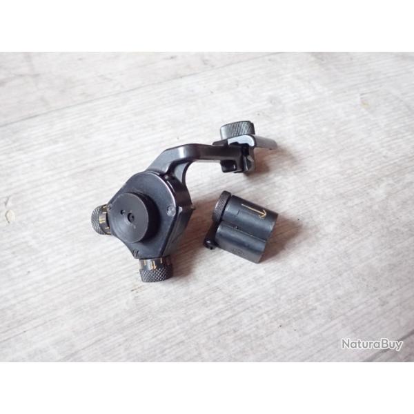 Beau dioptre + tunnel avec iris pour tir de pr�cision avec fusil Rubin Schmidt K31 Suisse